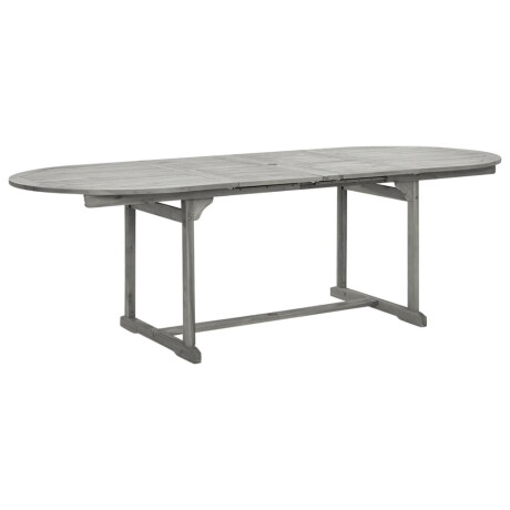 vidaXL Tuintafel (160-240)x100x75 cm massief acaciahout afbeelding2 - 1