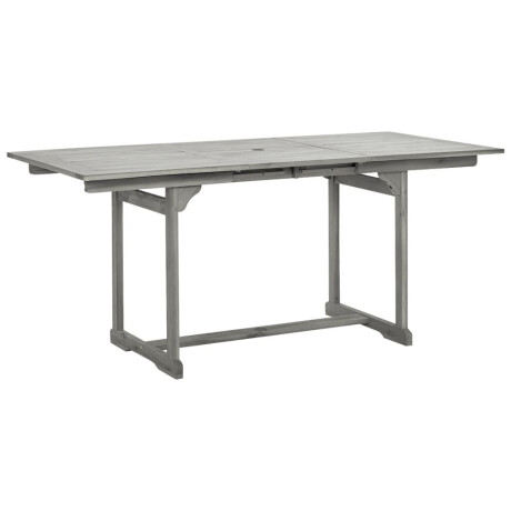 vidaXL Tuintafel (120-170)x80x75 cm massief acaciahout afbeelding2 - 1