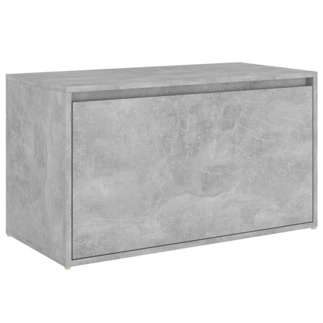vidaXL Halbank 80x40x45 cm spaanplaat betongrijs afbeelding2 - 1
