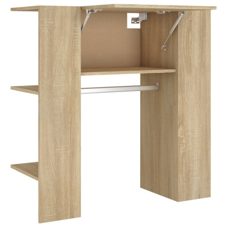 vidaXL Halmeubel 97,5x37x99 cm bewerkt hout sonoma eikenkleurig afbeelding2 - 1