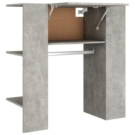 vidaXL Halmeubel 97,5x37x99 cm bewerkt hout betongrijs afbeelding2 - 1