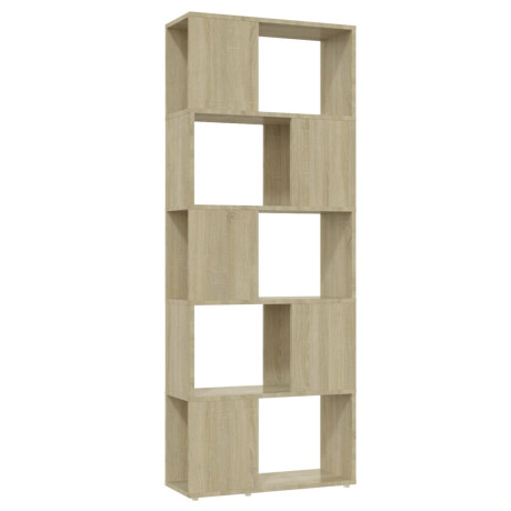 vidaXL Boekenkast/kamerscherm 60x24x155 cm sonoma eikenkleurig afbeelding2 - 1