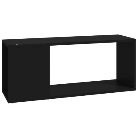 vidaXL Tv-meubel 80x24x32 cm bewerkt hout zwart afbeelding2 - 1