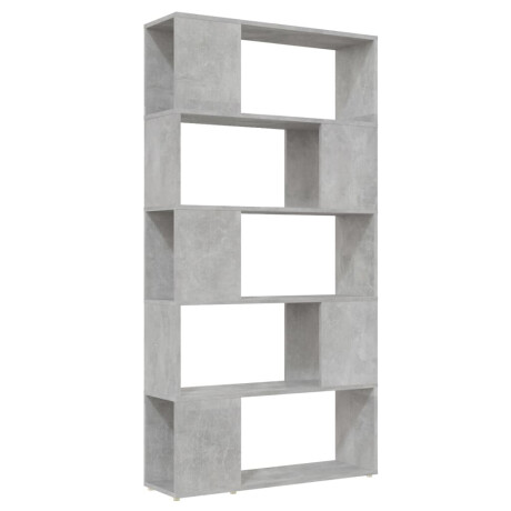 vidaXL Boekenkast/kamerscherm 80x24x155 cm bewerkt hout betongrijs afbeelding2 - 1