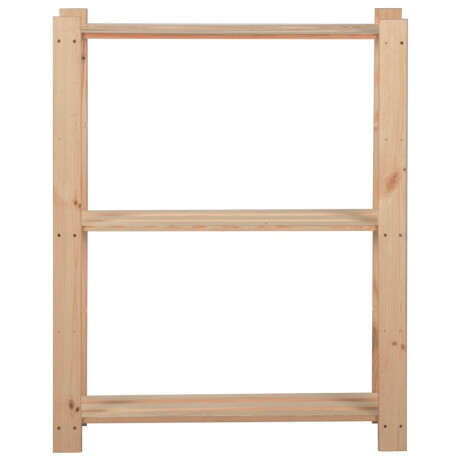 vidaXL Opbergrek 3-laags 60x28,5x90 cm massief grenenhout afbeelding2 - 1