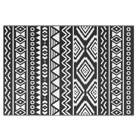 vidaXL Buitenkleed ARAKIL 160x230 cm polypropeen zwart afbeelding2 - 1