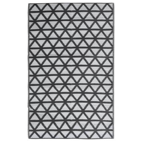 vidaXL Buitenkleed ARAKIL 140x200 cm polypropeen zwart afbeelding2 - 1