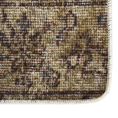 vidaXL Vloerkleed wasbaar anti-slip patchwork 80x150 cm meerkleurig afbeelding2 - 1