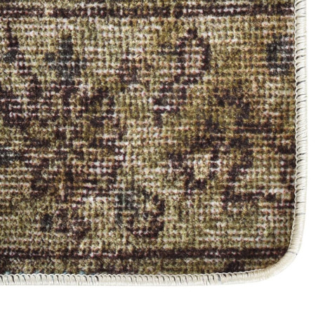 vidaXL Vloerkleed wasbaar anti-slip patchwork 120x180 cm meerkleurig afbeelding2 - 1