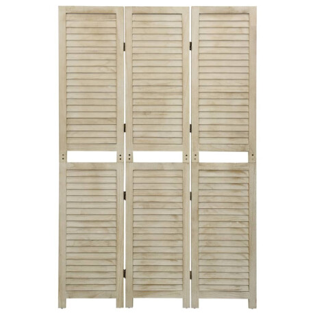 vidaXL Kamerscherm met 3 panelen 105x165 cm massief paulowniahout afbeelding2 - 1