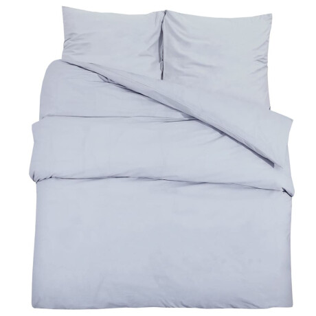 vidaXL Dekbedovertrekset lichtgewicht 240x220 cm microvezel grijs afbeelding2 - 1