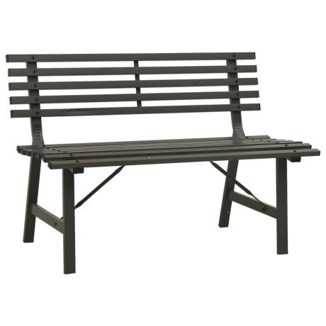 vidaXL Tuinbank 110 cm staal zwart afbeelding2 - 1