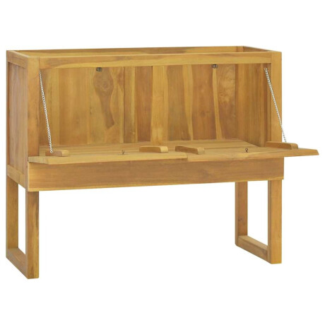 vidaXL Badkamerkast 90x40x75,5 cm massief teakhout afbeelding2 - 1