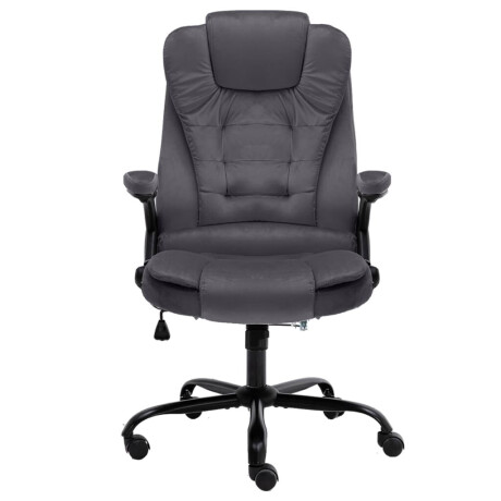 vidaXL Kantoorstoel fluweel donkergrijs afbeelding2 - 1