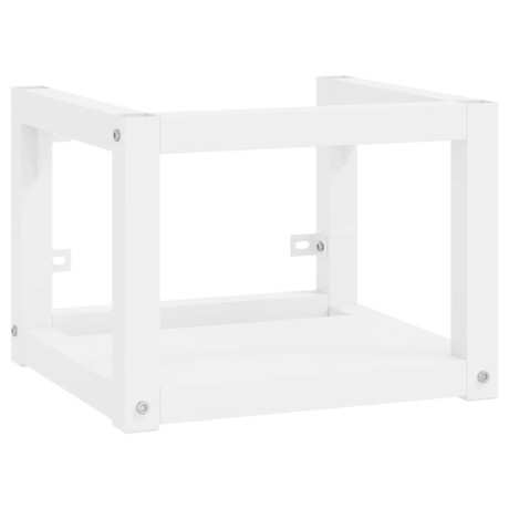 vidaXL Wastafelframe wandgemonteerd 40x38x31 cm ijzer wit afbeelding2 - 1