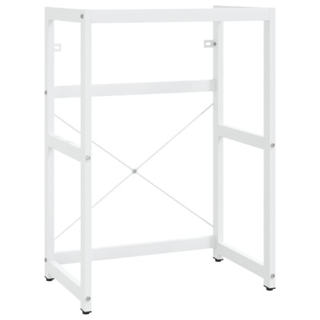 vidaXL Wastafelframe 59x38x83 cm ijzer wit afbeelding2 - 1