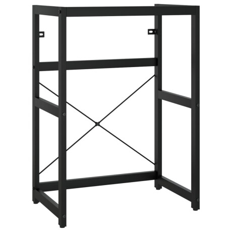 vidaXL Wastafelframe 59x38x83 cm ijzer zwart afbeelding2 - 1
