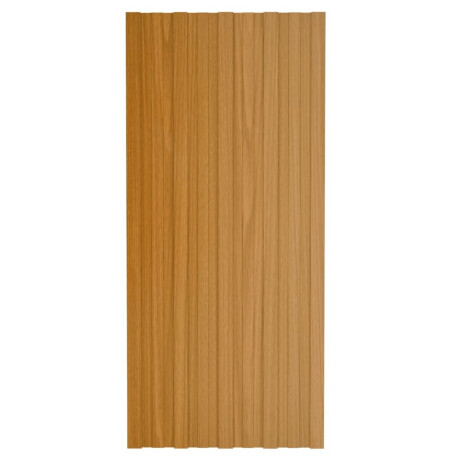 vidaXL Dakpanelen 12 st 100x45 cm gegalvaniseerd staal lichthout afbeelding2 - 1