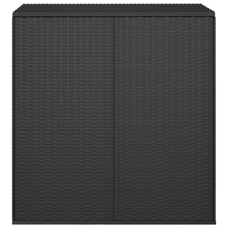 vidaXL Tuinbox 100x49x103,5 cm polyetheen rattan zwart afbeelding2 - 1