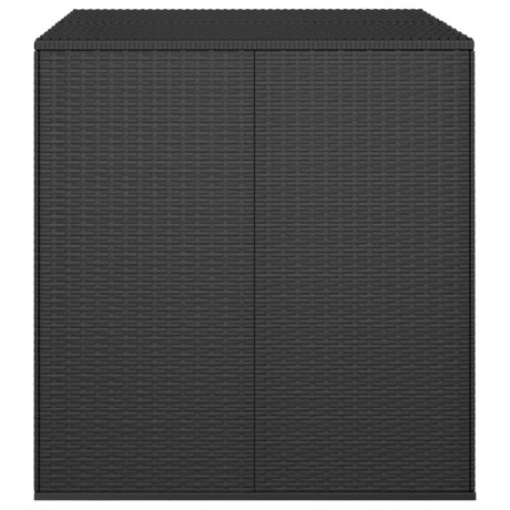 vidaXL Tuinbox 100x97,5x104 cm polyetheen rattan zwart afbeelding2 - 1
