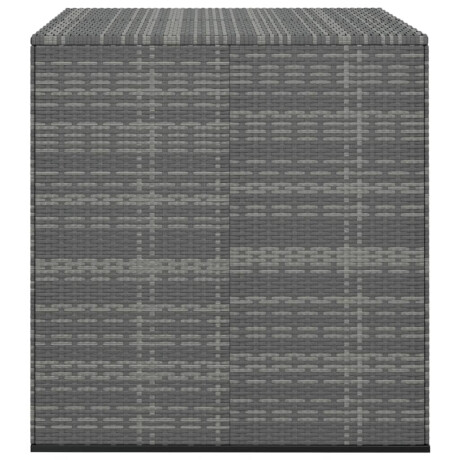 vidaXL Tuinbox 100x97,5x104 cm polyetheen rattan grijs afbeelding2 - 1