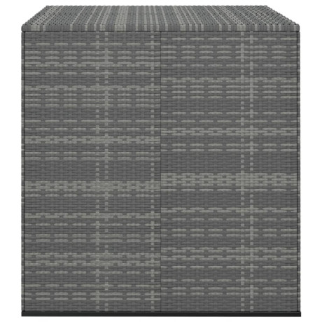 vidaXL Tuinbox 100x97,5x104 cm polyetheen rattan grijs afbeelding2 - 1