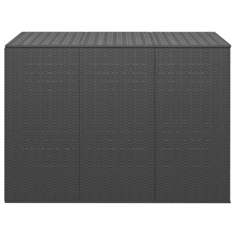 vidaXL Tuinbox 145x100x103 cm polyetheen rattan zwart afbeelding2 - 1