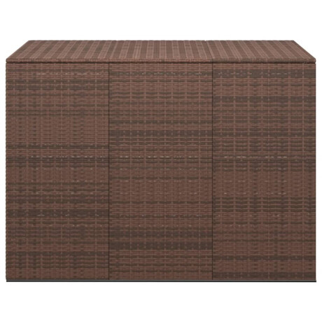 vidaXL Tuinbox 145x100x103 cm polyetheen rattan bruin afbeelding2 - 1