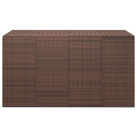 vidaXL Tuinbox 194x100x103 cm polyetheen rattan bruin afbeelding2 - 1