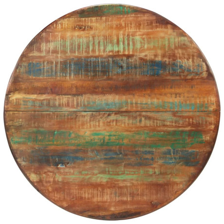 vidaXL Eettafel Ø110x78 cm massief gerecycled hout en staal afbeelding2 - 1