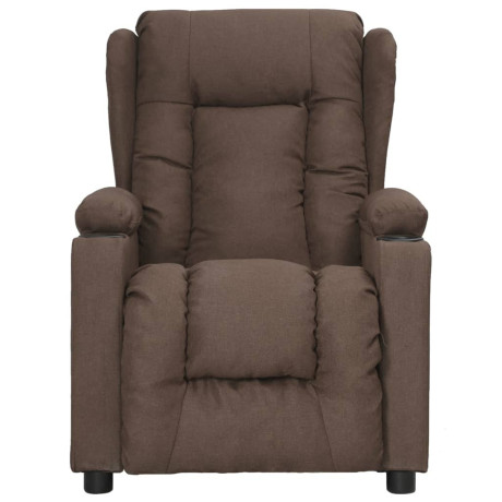 vidaXL Fauteuil verstelbaar stof taupe afbeelding2 - 1