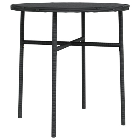 vidaXL Salontafel 45 cm poly rattan zwart afbeelding2 - 1