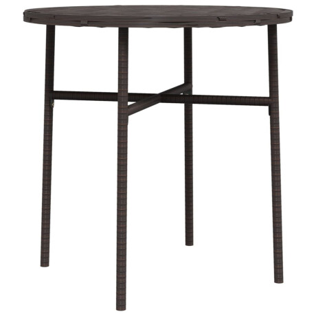 vidaXL Salontafel 45 cm poly rattan bruin afbeelding2 - 1