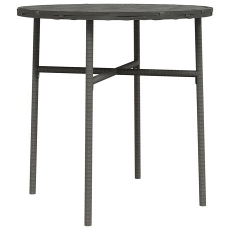 vidaXL Salontafel 45 cm poly rattan grijs afbeelding2 - 1