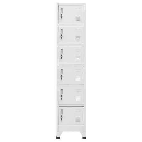 vidaXL Lockerkast 38x40x180 cm staal lichtgrijs afbeelding2 - 1