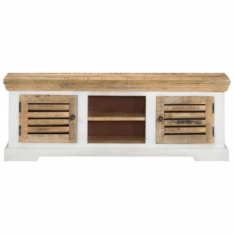 vidaXL Tv-meubel 110x30x40 cm massief mangohout afbeelding2 - 1