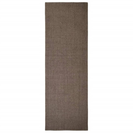 vidaXL Vloerkleed 66x200 cm natuurlijk sisal bruin afbeelding2 - 1