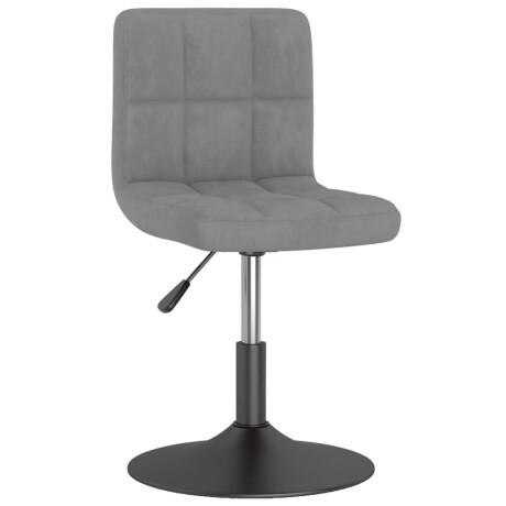 vidaXL Eetkamerstoelen draaibaar 6 st fluweel lichtgrijs afbeelding2 - 1