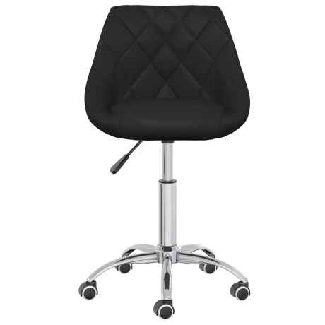 vidaXL Eetkamerstoelen draaibaar 4 st kunstleer zwart afbeelding2 - 1