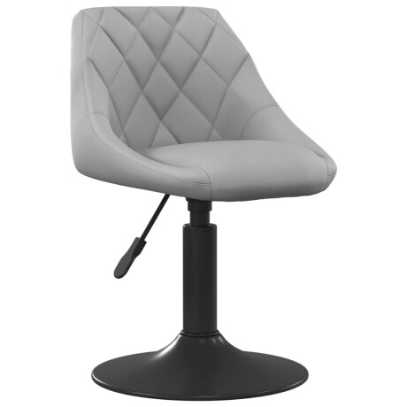 vidaXL Eetkamerstoelen draaibaar 4 st fluweel lichtgrijs afbeelding2 - 1
