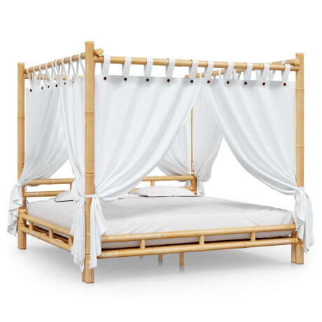 vidaXL Hemelbed 200x200 cm bamboe afbeelding2 - 1