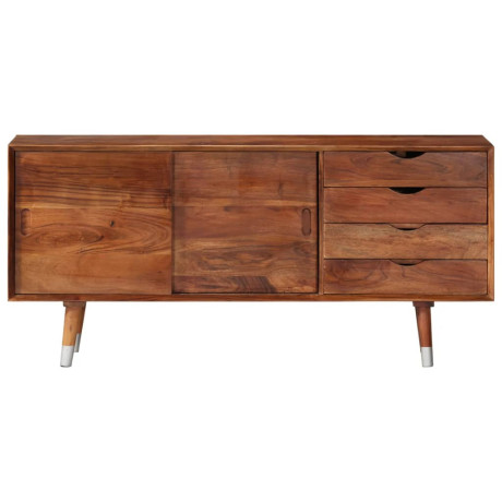 vidaXL Tv-meubel 118x30x55 cm massief acaciahout afbeelding2 - 1