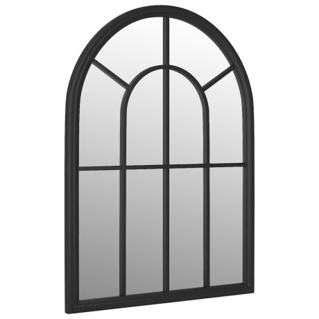 vidaXL Tuinspiegel 60x45 cm ijzer zwart afbeelding2 - 1