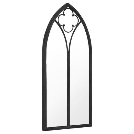 vidaXL Tuinspiegel 100x45 cm ijzer zwart afbeelding2 - 1