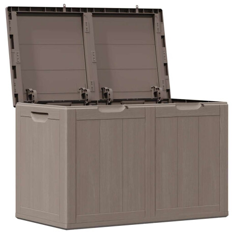 vidaXL Tuinbox 180 L PP houtlook bruin afbeelding2 - 1