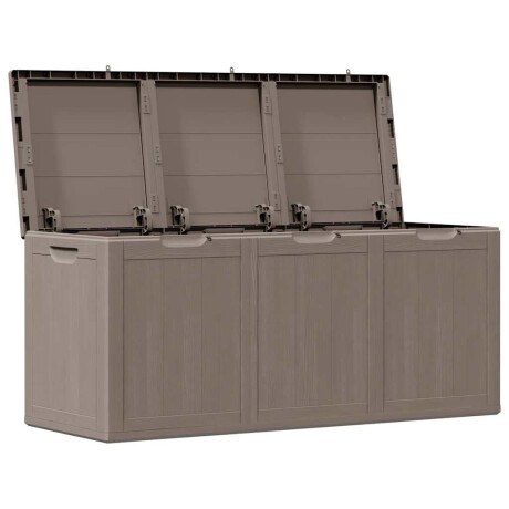 vidaXL Tuinbox 270 L PP houtlook bruin afbeelding2 - 1