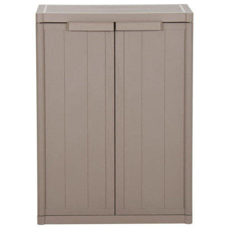 vidaXL Tuinkast 65x45x88 cm polypropyleen hout-look bruin afbeelding2 - 1