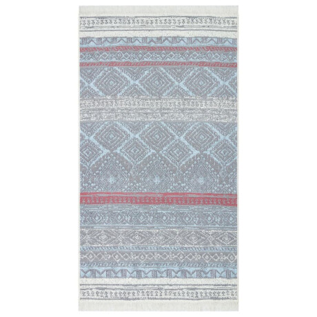 vidaXL Vloerkleed 120x180 cm katoen roze en aqua afbeelding2 - 1