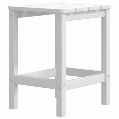 vidaXL Tuintafel Adirondack 38x38x46 cm HDPE wit afbeelding2 - 1