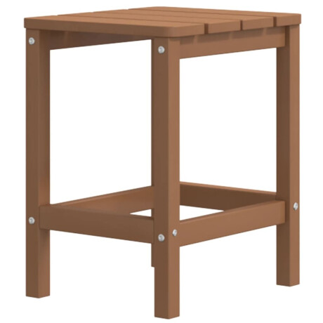 vidaXL Tuintafel Adirondack 38x38x46 cm HDPE bruin afbeelding2 - 1